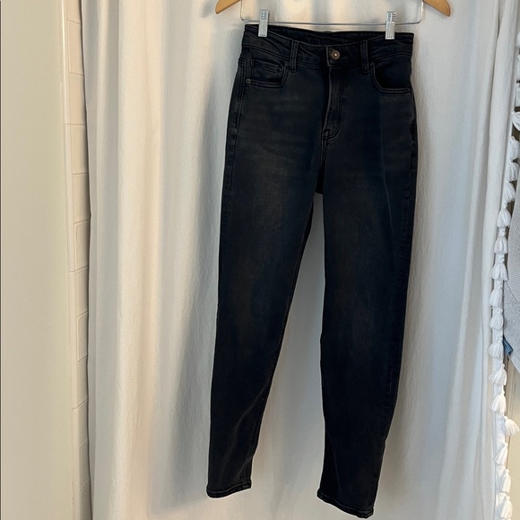 Size 00 American Eagle Outfitters Charcoal Stretch Jeans - Picture 2 of 6
